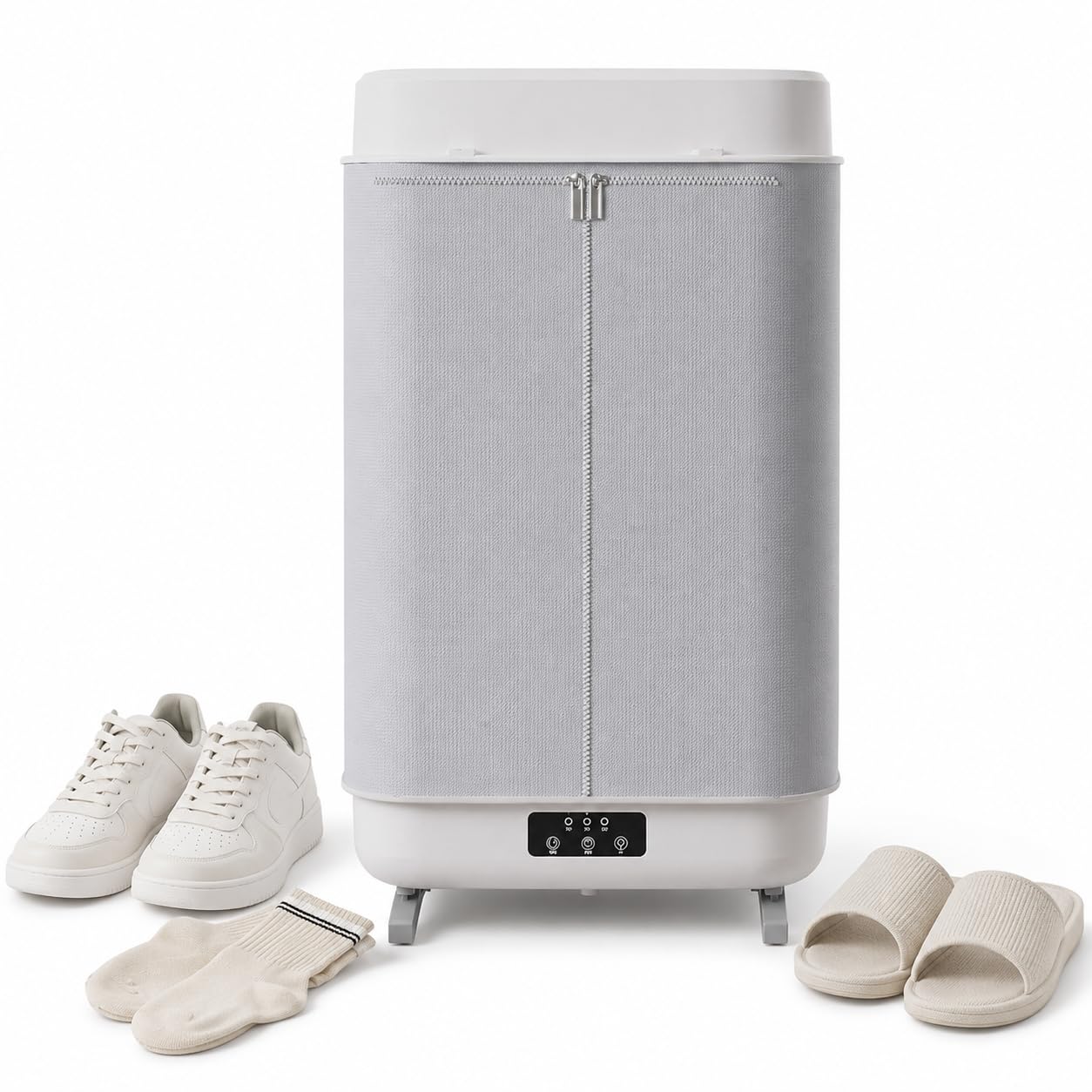 Asciugatore per scarpe pieghevole da 400W, armadietto con controllo touch