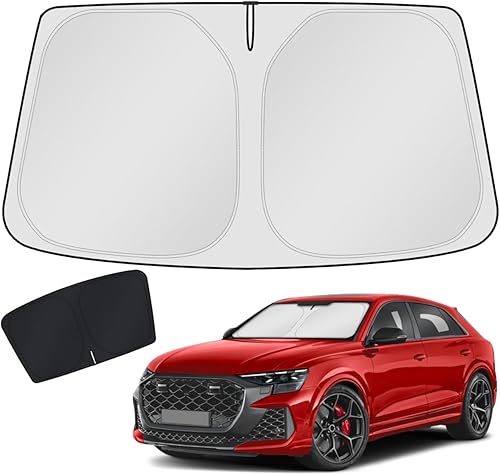 Miniatura 26 de KUST Parasol para parabrisas para Ford Fusion 2013-2020 2021, accesorios para ventana, protector de visera solar, plegable, bloquea los rayos UV