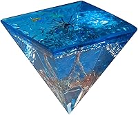 Vista 15 de Rockcloud Healing Crystal Gold Wire Orgone Pyramid Stone Figurine Energy Generator for Meditation Reiki Balancing, Rose Quartz