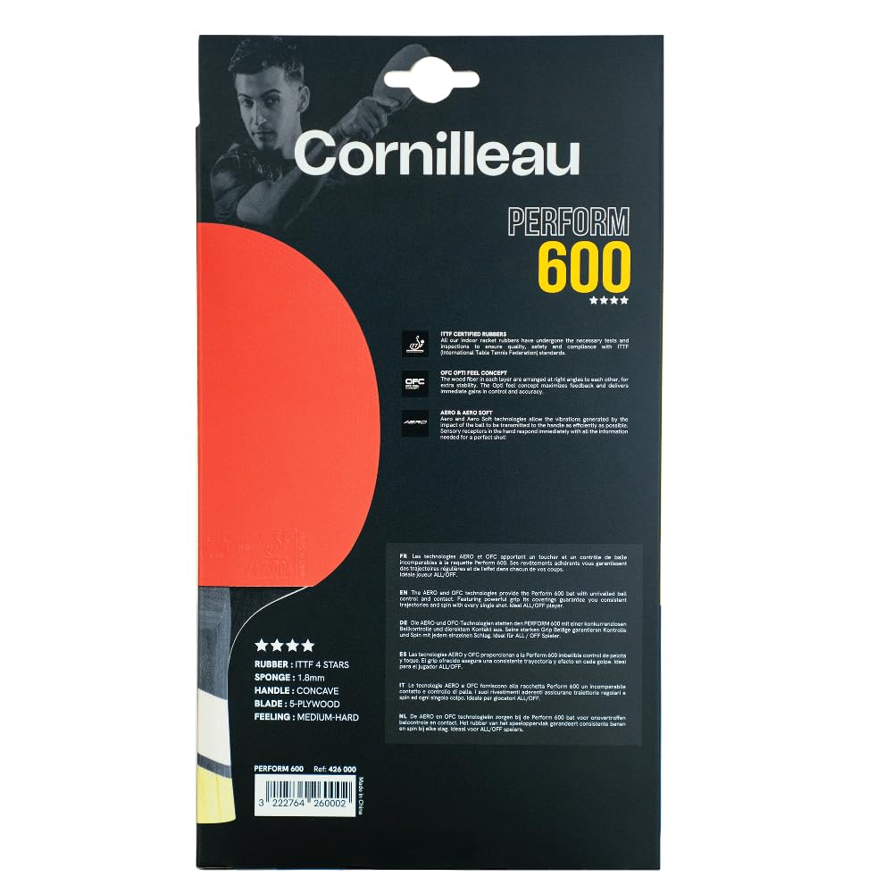 Raquette de ping Pong CORNILLEAU Perform 600 All/Off ITTF 4 étoiles