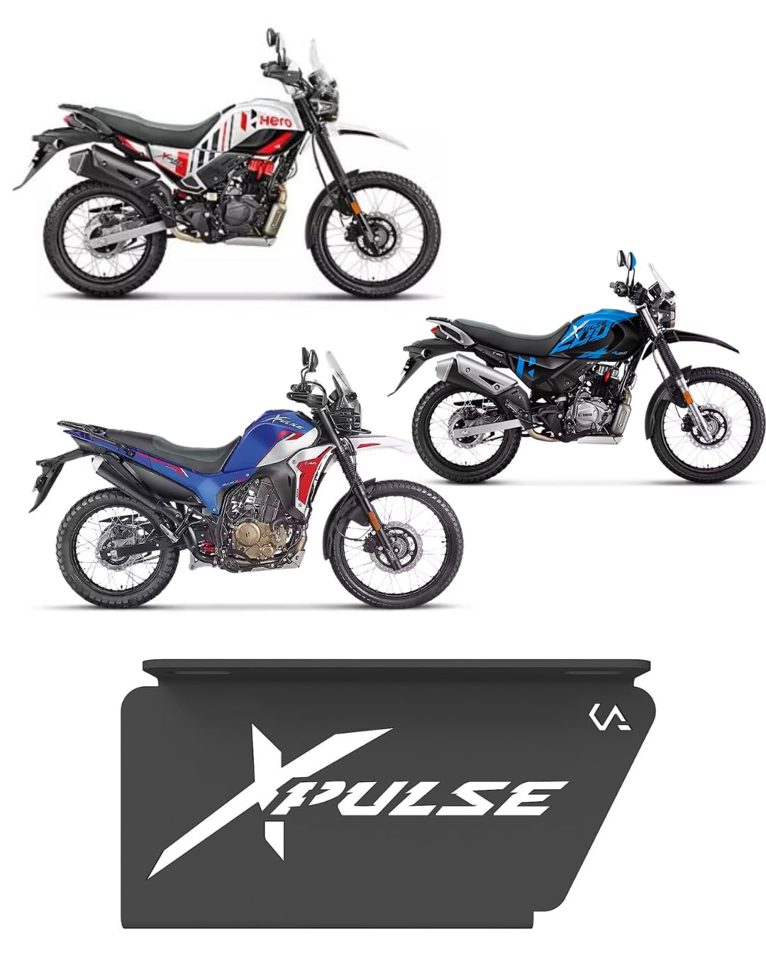 Auto Infinity Pillion Footrest Compatible With Hero Xpulse 200 (2V | 4V | Rally Pro & Xpulse 210 (LH) (Black, Pack of 1)