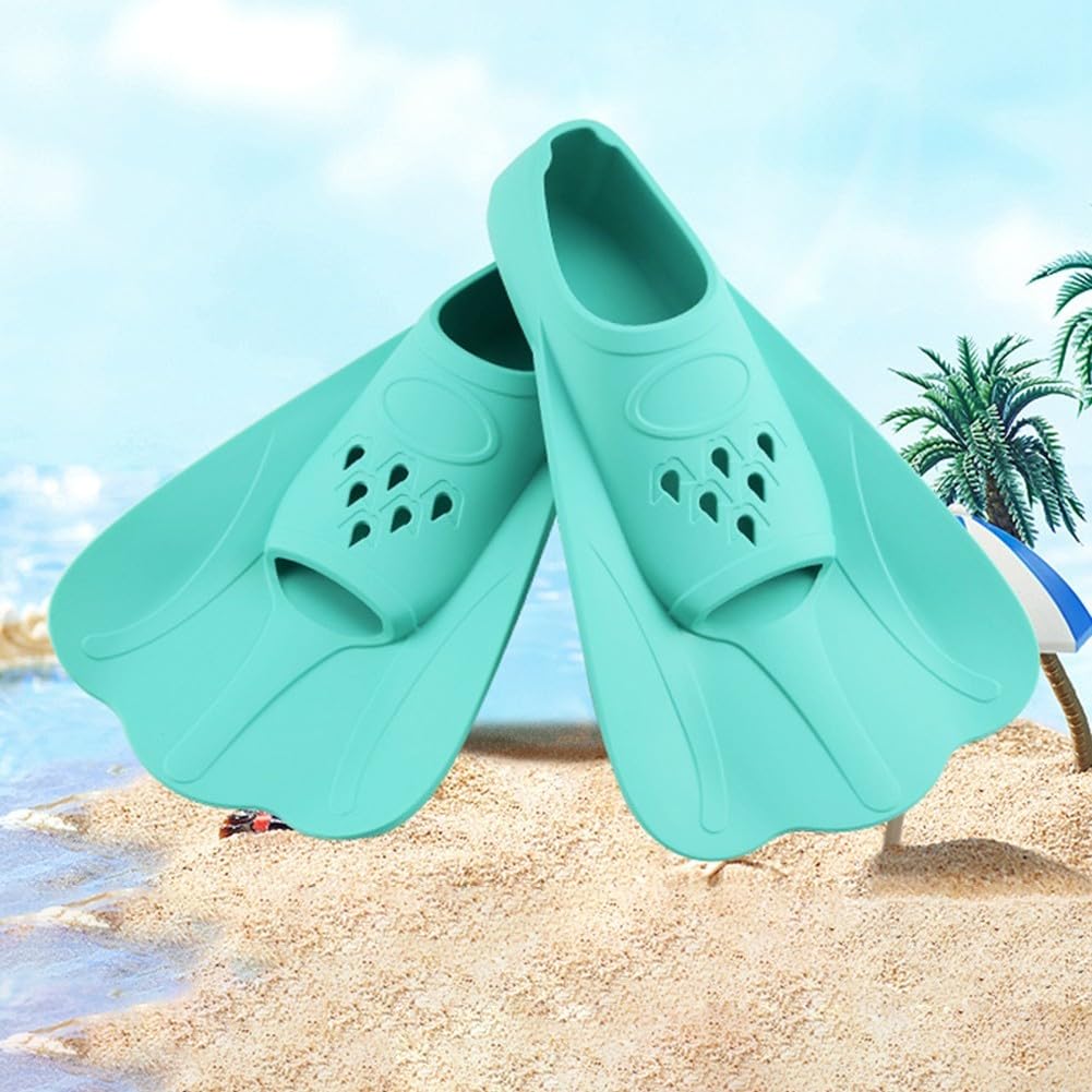 Pinne da nuoto in silicone per tutte le età, pinne da allenamento professionali per migliorare la tecnica di calcio, attrezzi portatili da viaggio per fare pratica in piscina, aiuti per imparare a