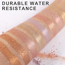 evpct 8 Colors Highlighter Makeup Palette for Face Highlighters & Luminizers iluminadores de maquillaje profesional Gold Cheek Diamond Shimmer Stick Glitter Contour Bronzer and Highlighter Palette