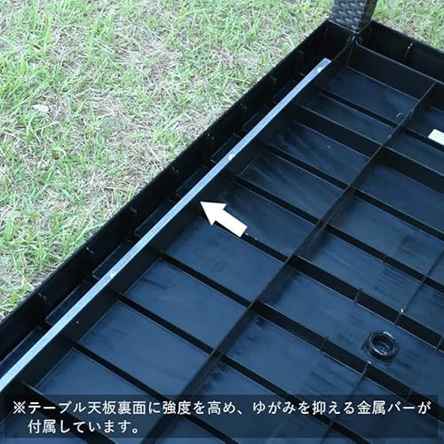 ニューザフィール ガーデンテーブル5点セット ブラック ニューザフィールテーブル×1・ニューネパールチェアー(肘無し)×4 ガーデンファニチャー 8枚目