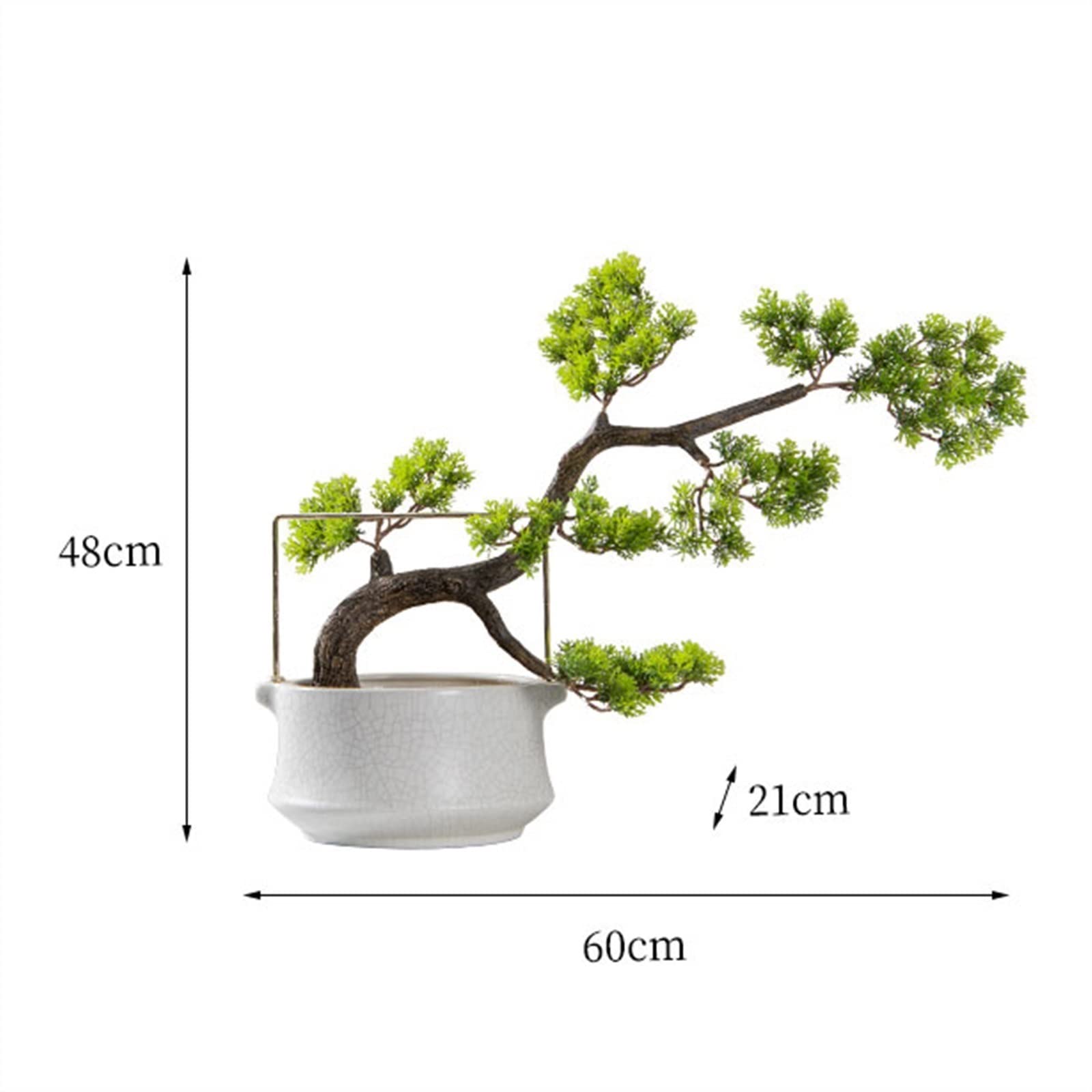 Sztuczne rośliny domowe sztuczne rośliny sztuczne drzewo bonsai ceramiczna okrągła doniczka stół do salonu dekoracja wnętrz symulacja sosna przywitaj gości