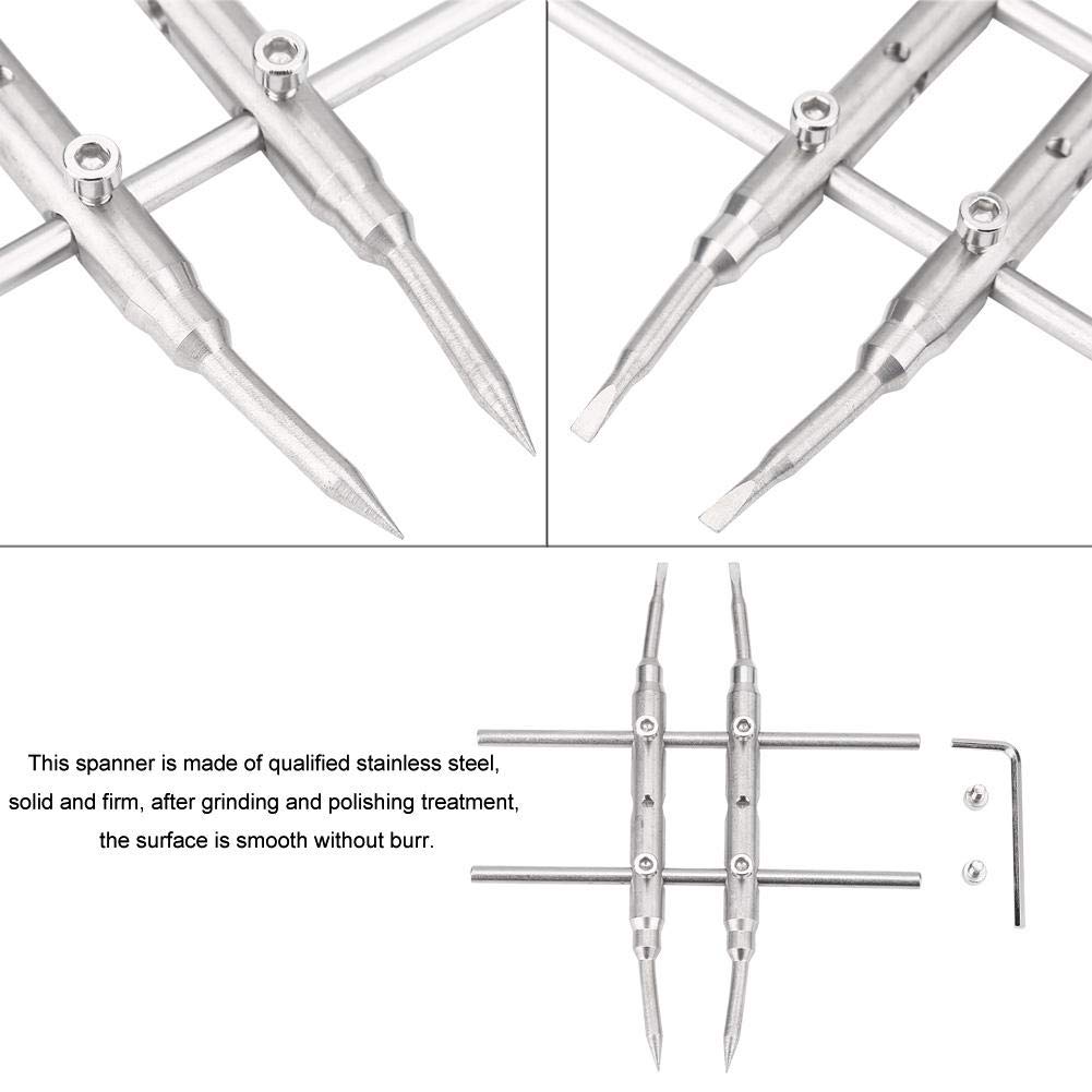 DEWIN Objektivschlüssel, Edelstahl Lens Spanner Camera Professionelle Werkzeuge zur Reparatur von Schraubenschlüsseln für DSLR Kameraobjektive
