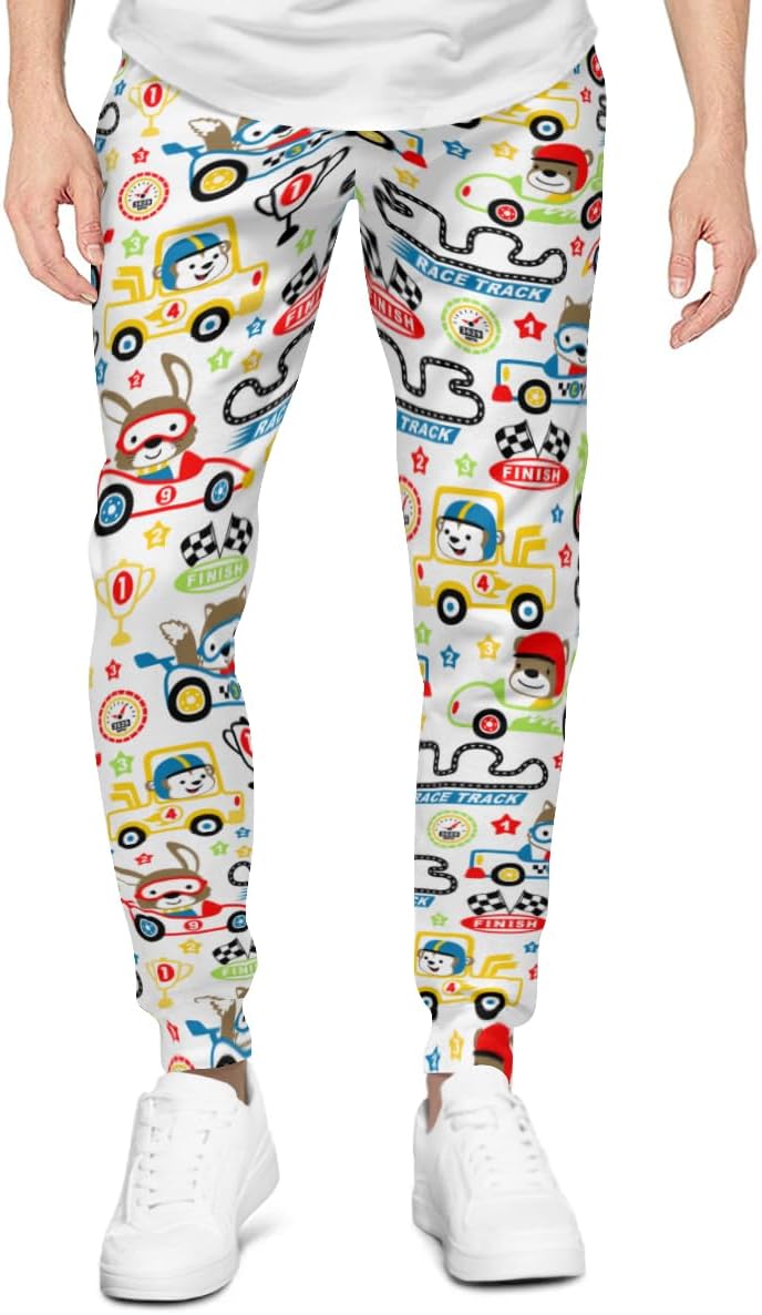 漫画プリント 車柄 スウェット パーカー 上下セット ジャージ メンズ レデイース トレーニングウェア スポーツウェア ランニングウ