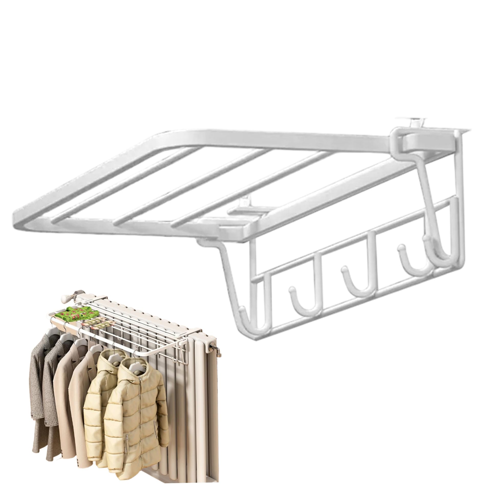 Porte-serviettes de radiateur résistant à la chaleur et sûr pour sécher le linge