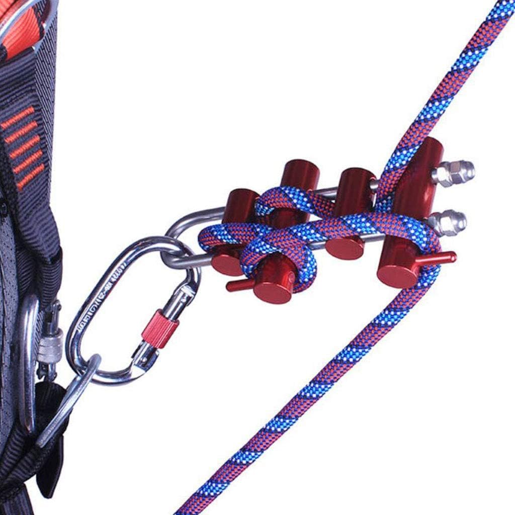Rack Descender 4 Brake Bars Rappel Hauling Device Climbing Rescue Caving
