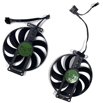 Graphics Card Cooling Fan Replacement for ASUS GTX1660Ti Dual EVO GTX1660 GTX1660 Super OC Gaming RTX 3060 3060Ti Mini Dual RTX 2060 2070Ti Series 90MM T129215SU 12V 6PIN 0.5A Video Card Fans 2PCS