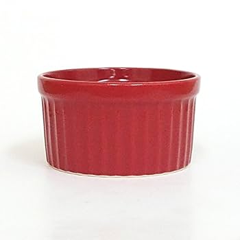 Amazon.co.jp: ココット皿 ビビットカラースフレM 赤 9cm 洋食器