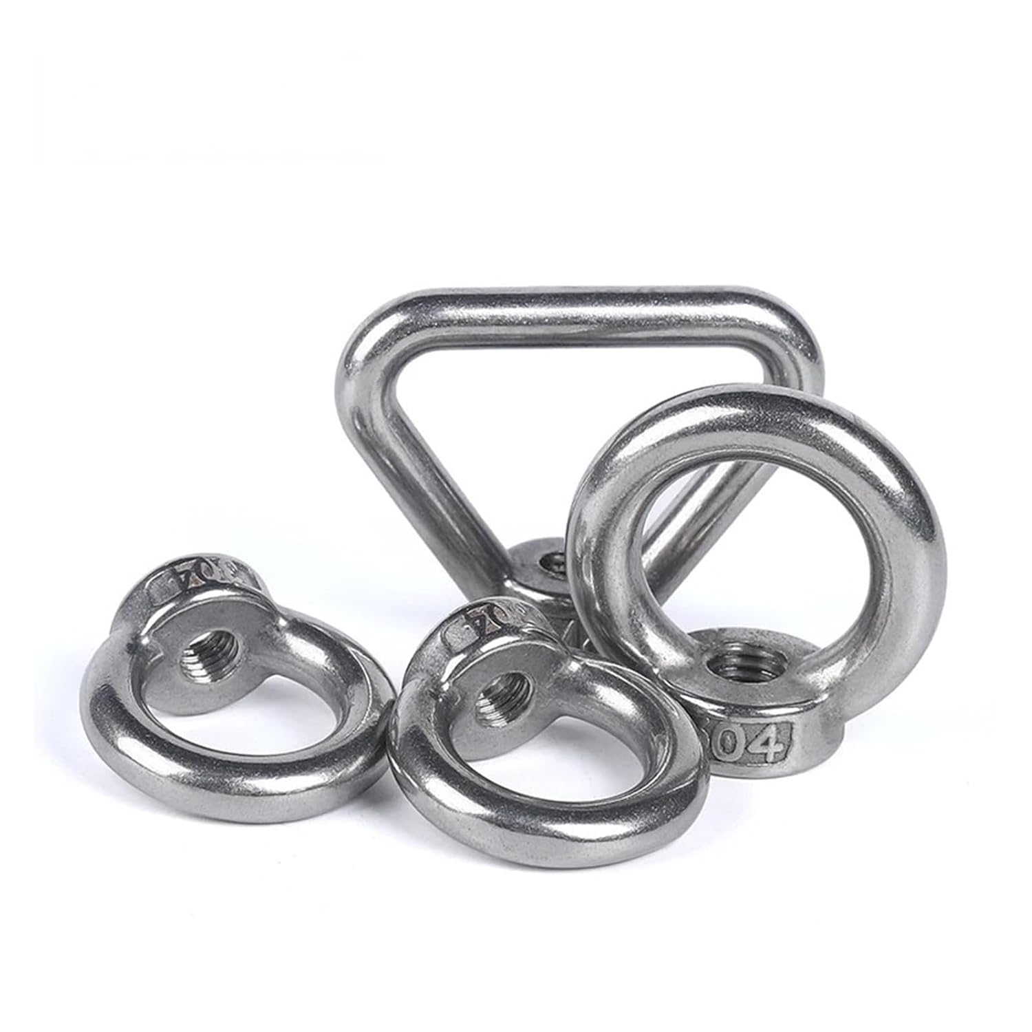 Triangle Ring Shape Lifting Eye Nut, Triangle Ring nut M3 M4 M5 M6 M8 M10 304 Stainless Steel Eyenut Screw Eyebolt Eyebolt Marine Eyebolt Triangle Ring Eyebolt(Round,M14)