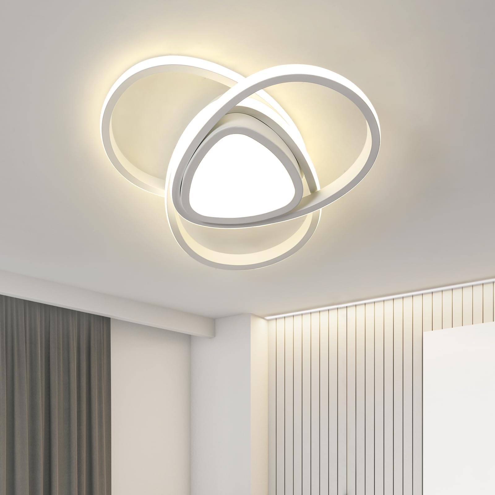 NETTLIFE Plafoniera LED Rotonda Nera 24 W Moderna LED Bianco Neutro 4000 K IP44 Ultra Sottile Diametro 23 Cm Per Cucina Ufficio Soggiorno Bagno | Leroy Merlin - Foto 3