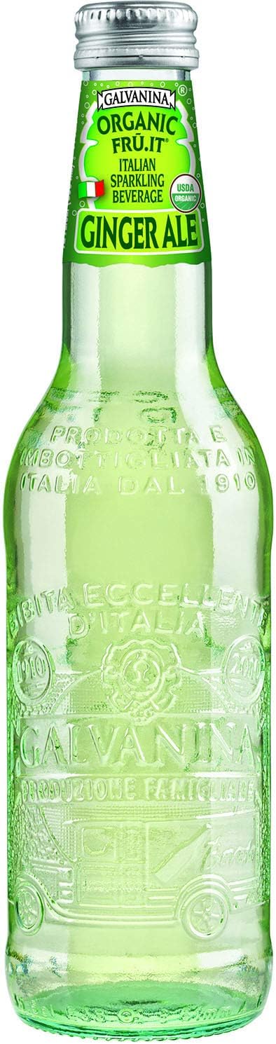 GalvaninaGinger Ale - Premium Organic Italian Sparkling Soda - 12 fl oz (6 Glass Bottles)USDA Organic