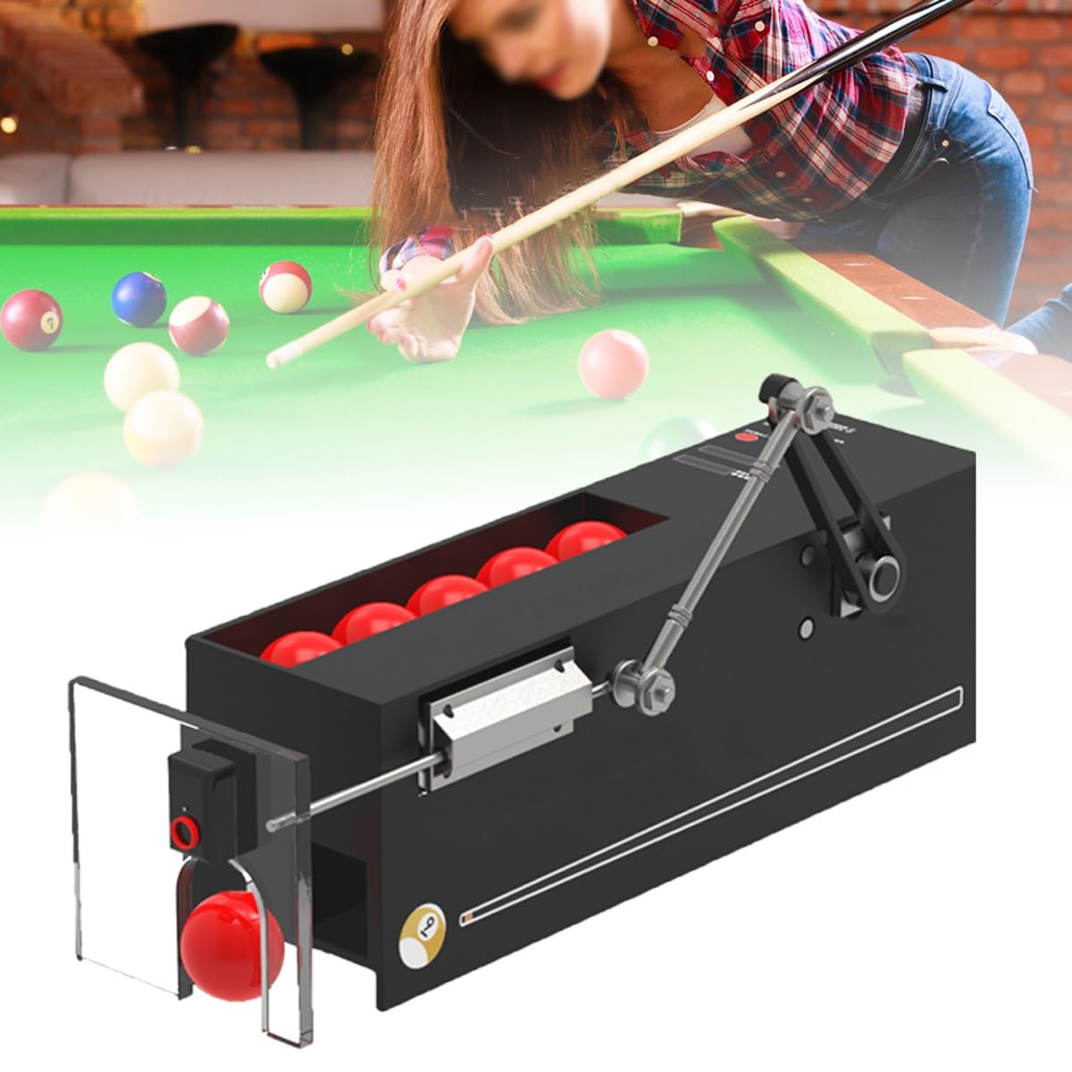 Automatyczny serwer piłek bilardowych Snooker,maszyna z automatycznym podajnikiem,maszyna ćwiczeń w basenie, serwująca 600 piłek/h,rekordy w czasie rzeczywistym,do zestawu piłek bilardowych Snooker