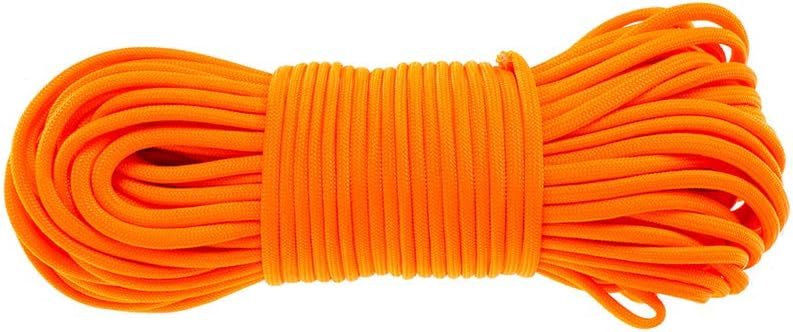 Paracord Planet 550 Paracord Survival U.S. Military Type III Parachute Cord 7 Strand 4mm Diameter Hiking, Camping, Outdoor Activities