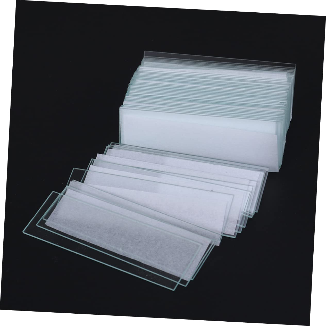 Cabilock 100 Pieces Prepared Microscope Slides with Specimens for Education and Research Optical Glass for Viewing for Biology Chemistry and Forensic Science