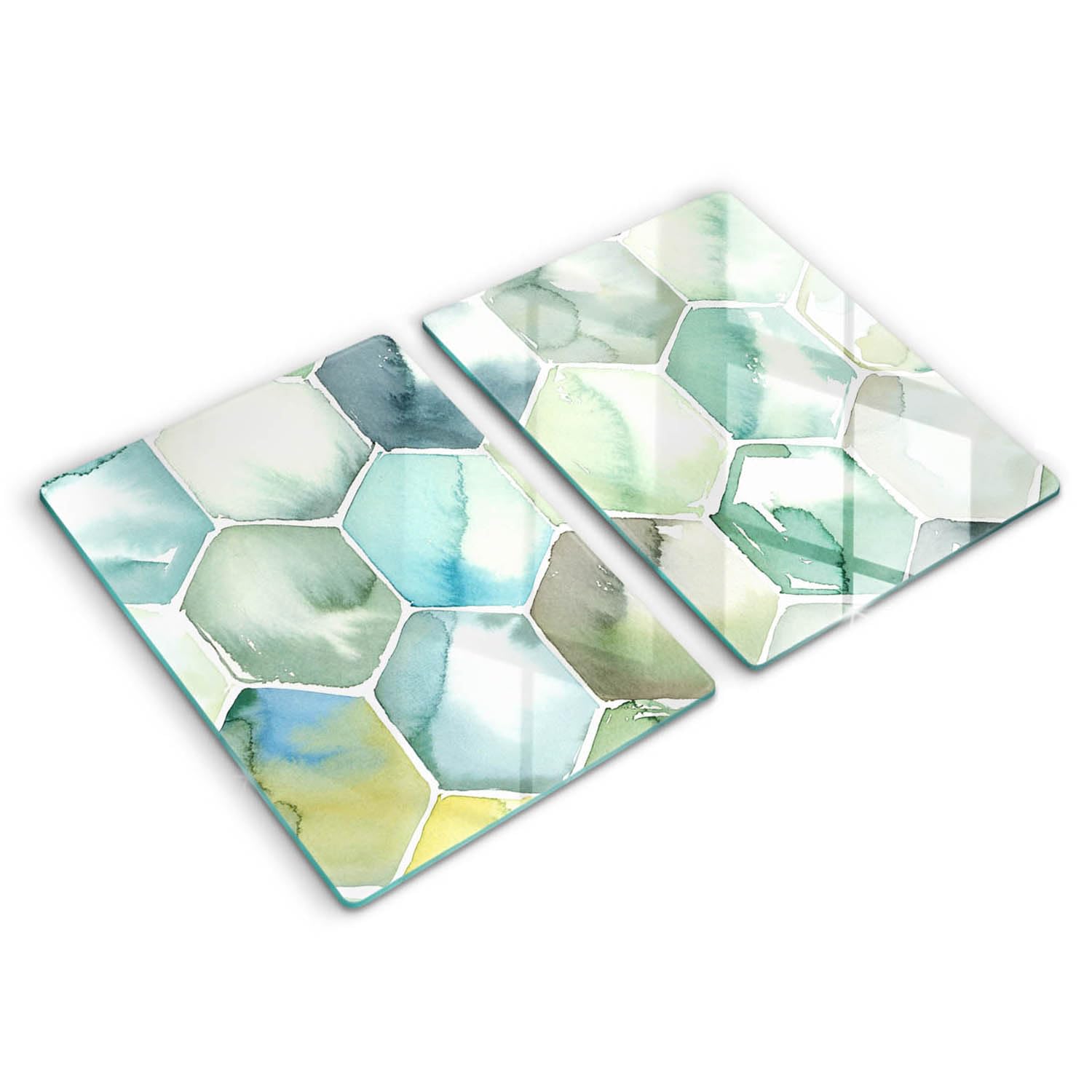 Planche à découper 2x40x52cm Wallfluent Cuisson Résistance en verre multifonctionnelle