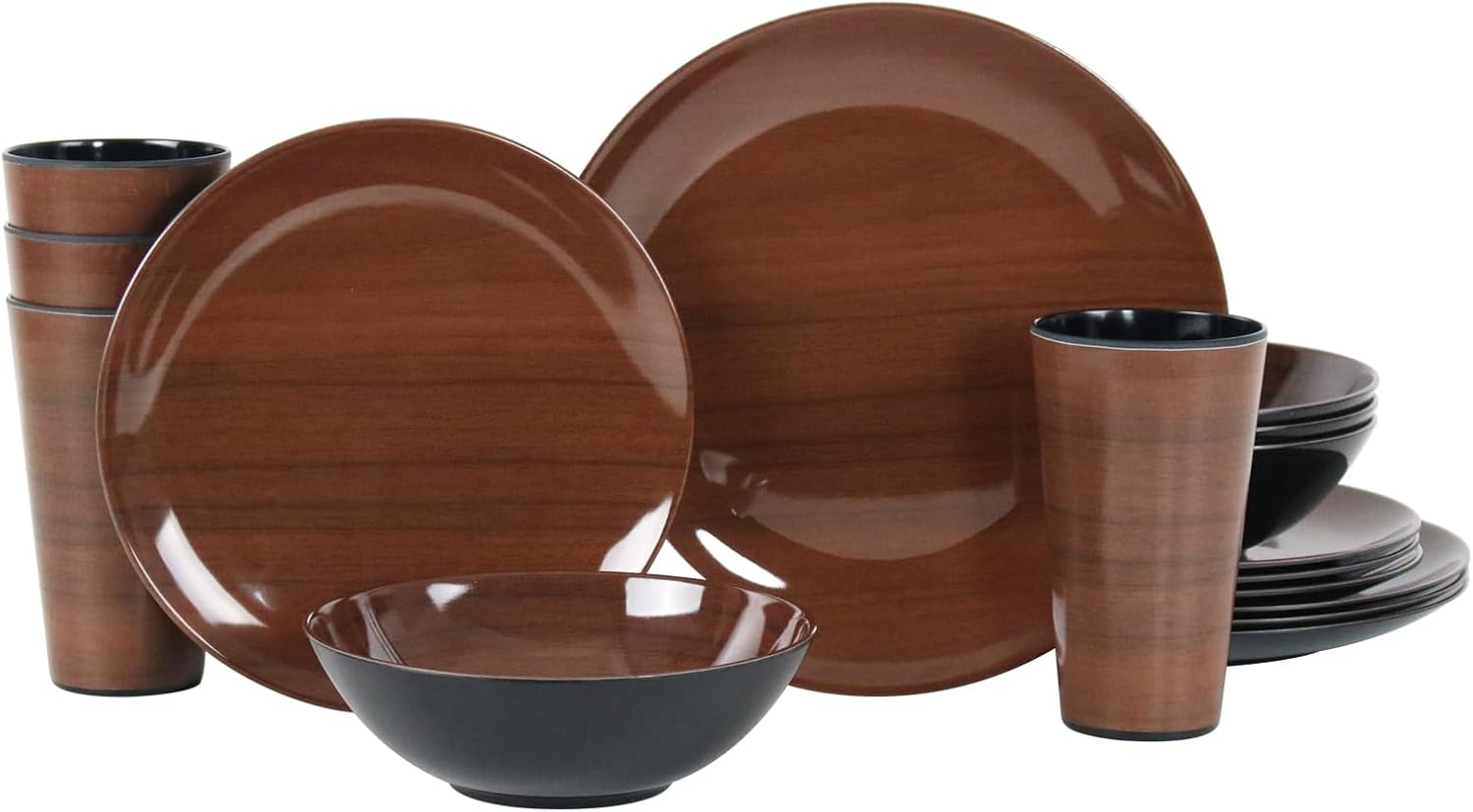 Melamine Dinnerware Set for 4-16 Pcs:Camping Dishes Jamaica Ubuy