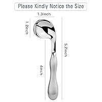 Vista 2 de Adaptive Utensils - Juego de 2 cucharas curvadas para diestros en ángulo, cubiertos de acero inoxidable para temblores de manos, artritis, Parkinson