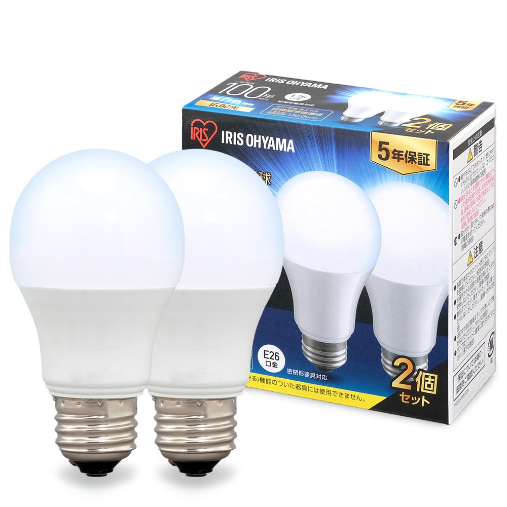 Amazon | アイリスオーヤマ LED電球 口金直径26mm 広配光 100W形相当