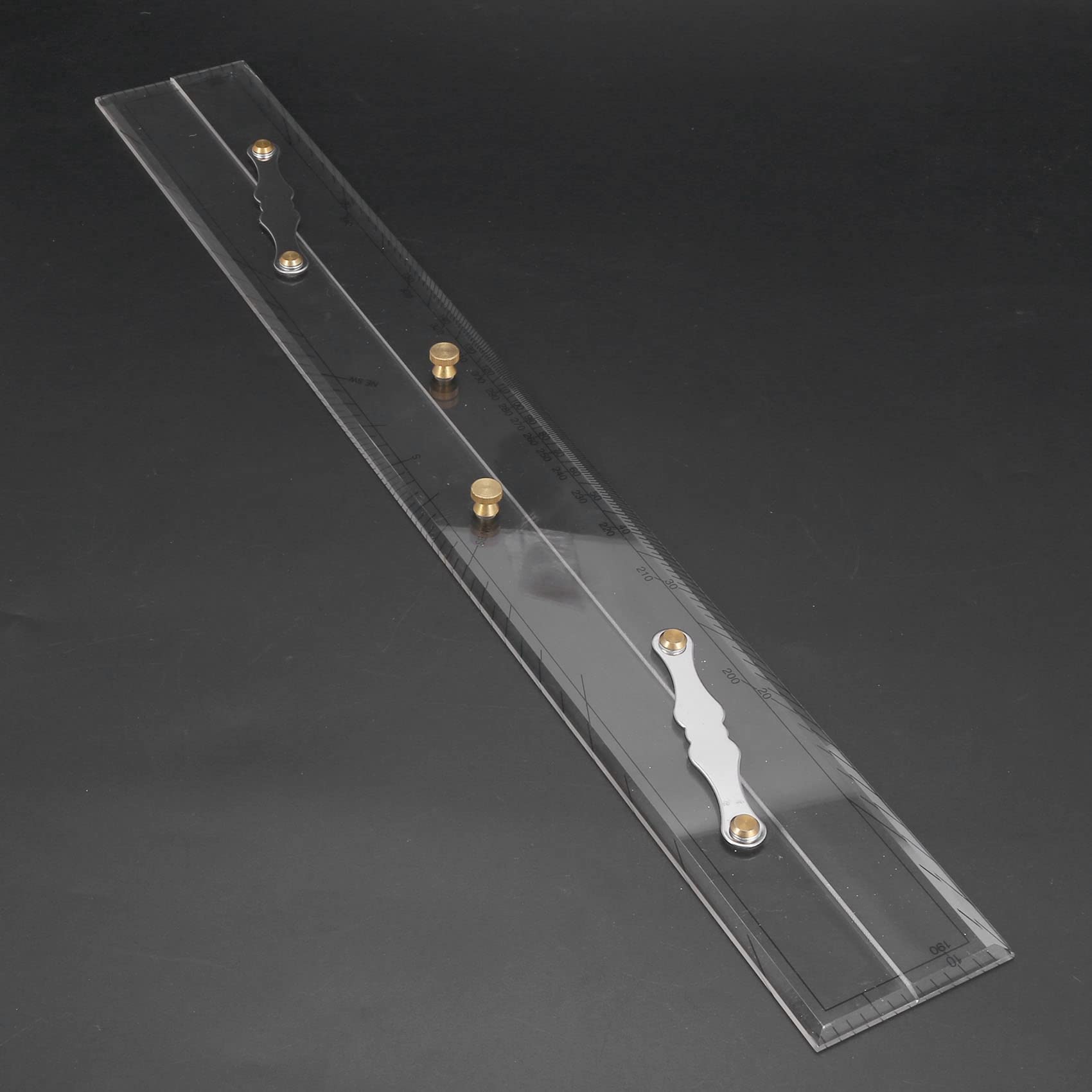 Lot de 2 règles parallèles - Règle parallèle - Points d'attribution - 600 mm