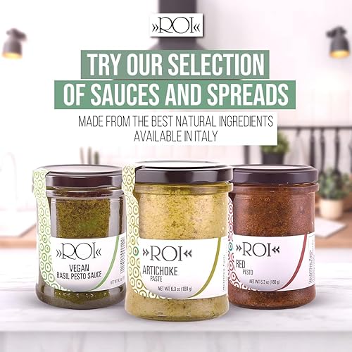 Miniatura 7 de ROI Pesto salsa vegana Pesto  Pesto de albahaca fresca Liguriana hecha de Genovese DOP albahaca y EVOO  Sin Gluten  Keto Friendly Albahaca  Sin OGM