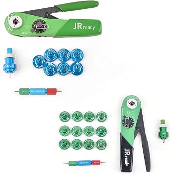 JRready Aviation Contacts Crimp Tool KIT ST1010 +ST1049 widely worked for the crimping of wires and contacts in electronic connectors