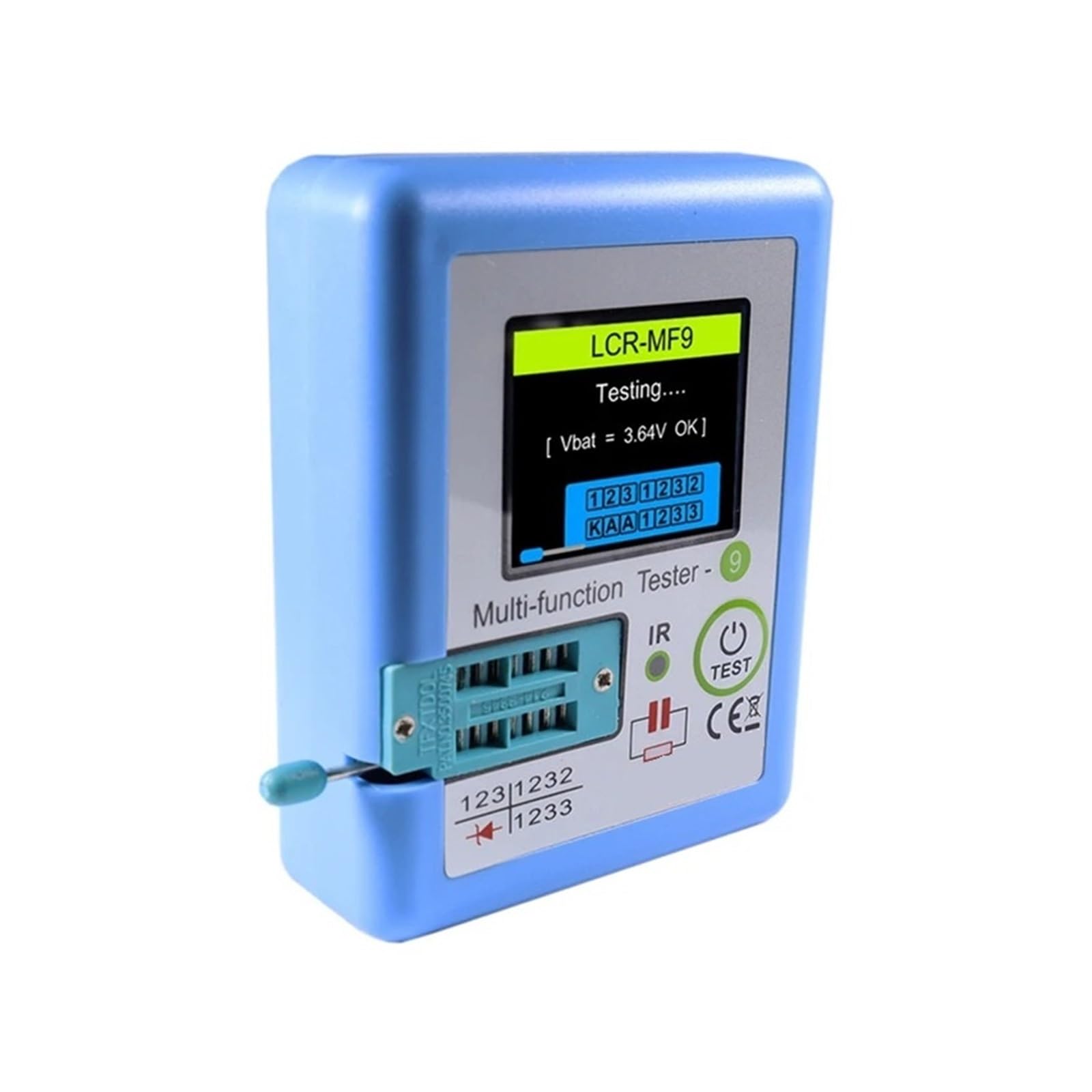 Probador De Transistores Con Multímetro Y Pantalla TFT LCD