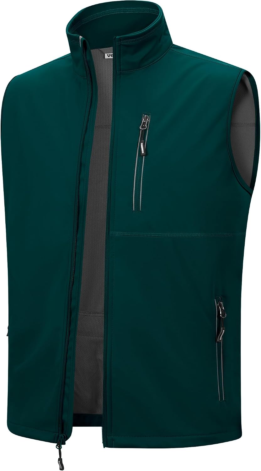 Outdoor Ventures Men's Running Golf Vest Outerwear Lightweight Windproof