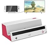 HEIYING Switch TV Docking Station for Nintendo Switch/Switch OLED, Portable Switch TV Dock Charger Stand with 4K HDMI Adapter/USB Port/Type C Charger Port.