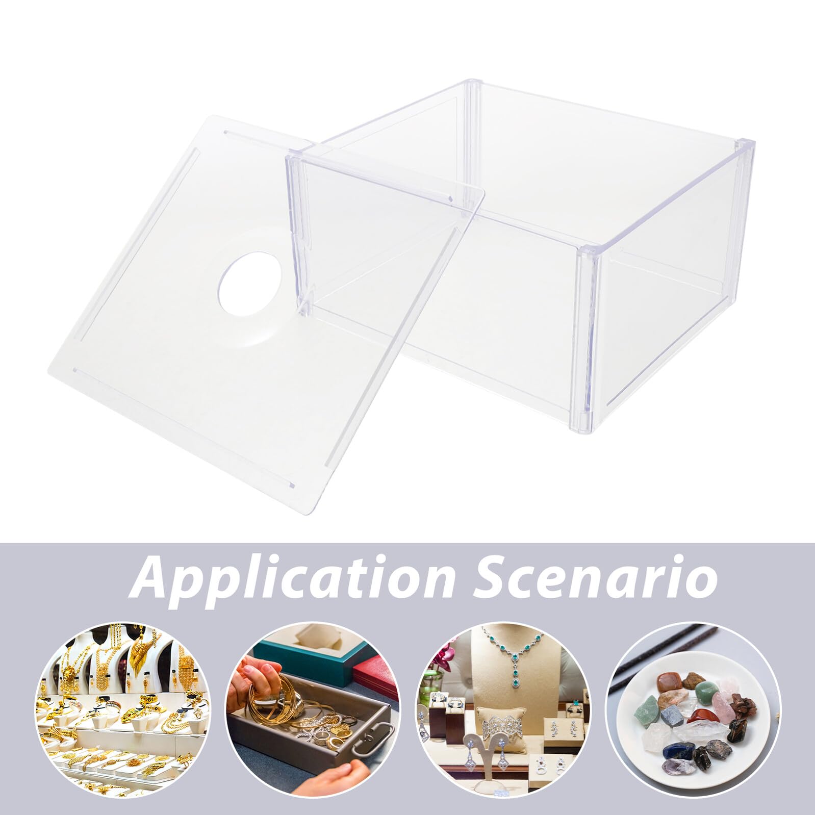Acryl Windschutzbox für Präzisions Karatwaagen Zubehör