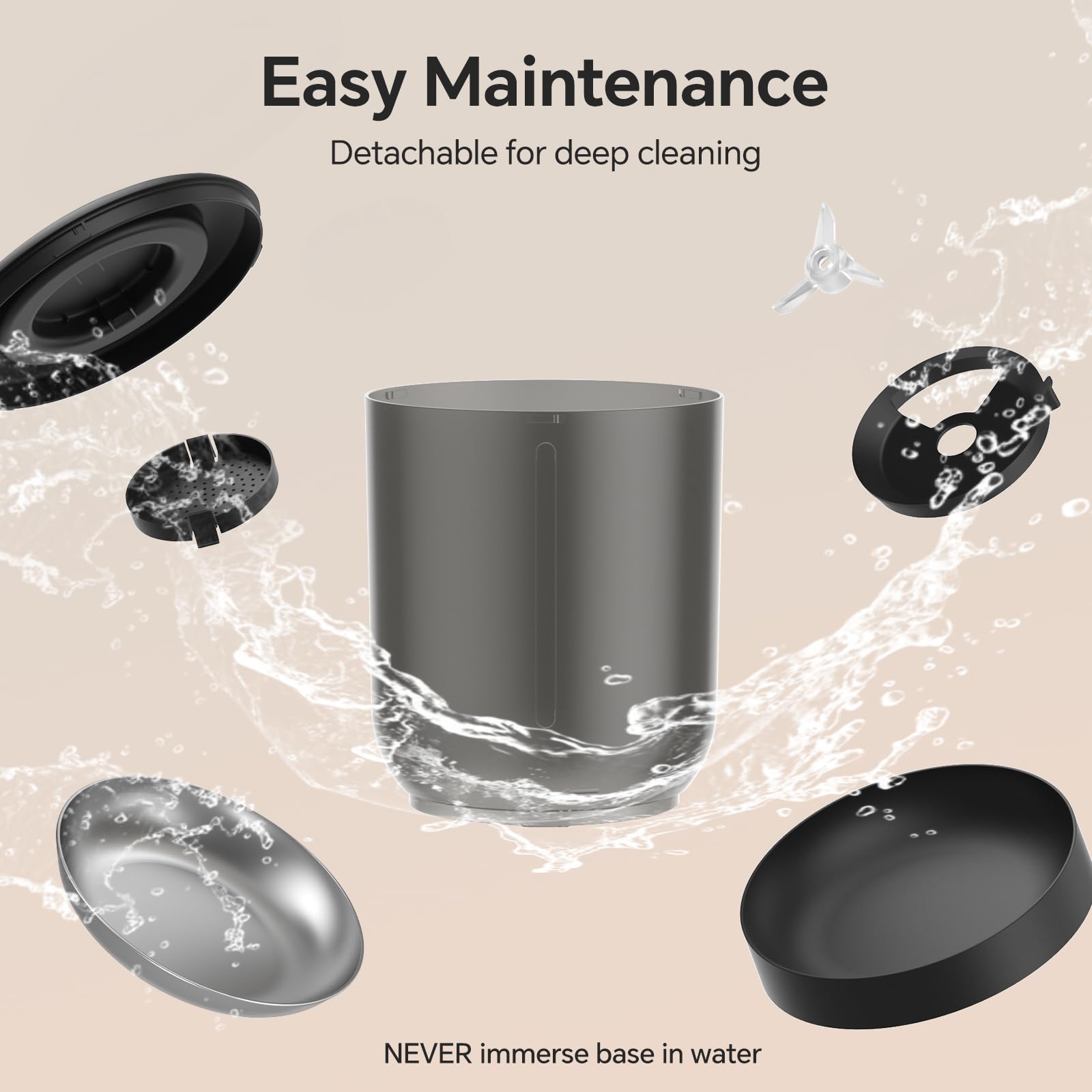 Automatic Cat Feeder with Dual 2K HD Camera, Smart Pet Food Dispenser for Timed Meals, APP Control Laser Interactive Toy Treat Feeders with 2.4G / 5G WiFi, Black