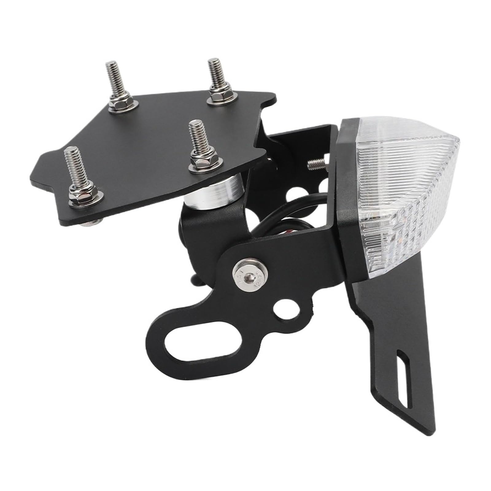 Ramka tablicy rejestracyjnej Uchwyt na tablicę rejestracyjną motocykla, tylne światło LED pasujące do HONDA NC750X, NC750S, NC700S, NC700X, Fender Eliminator