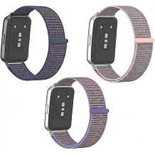 3 Pack Replacement Bands Compatible with Huawei Band 11/Band 11 Pro,Soft Lightweight Breathable Nylon Sport Watch Band Strap Bracelet for Women Men