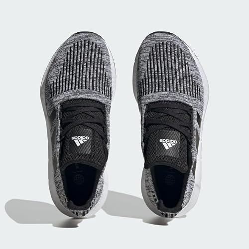 adidas Swift Run Sneaker, Core Black/Core Black/White, 3.5 US Unisex Little Kid - Thumbnail 3
