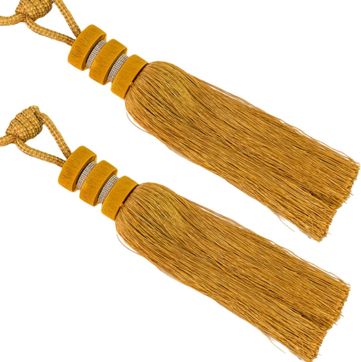 Tassel Window Treatment Holdbacks 2 Pack of Tassel Tied Ball Ball Hanging Cords 81cm No Drilling Required Gray