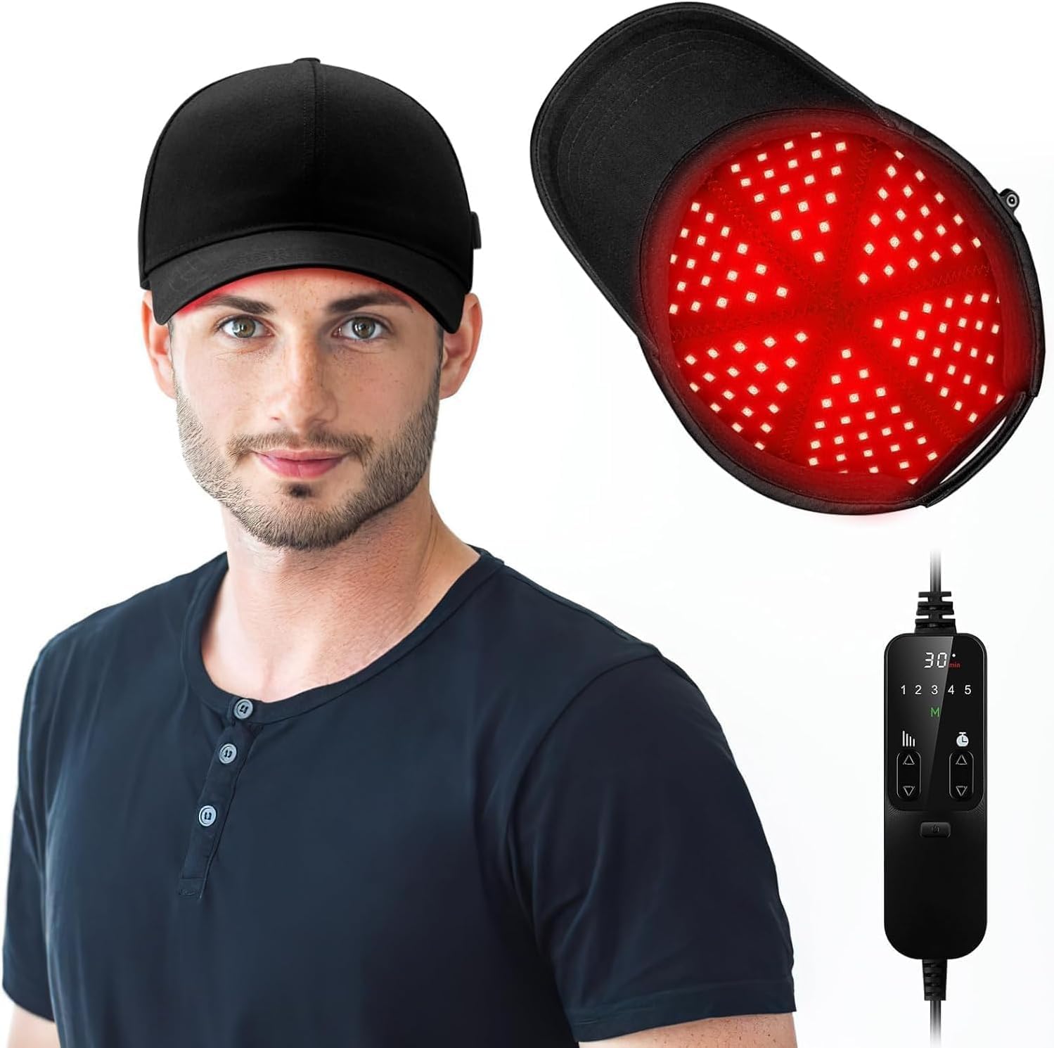 BeQuest Laser Light Therapy Hair Growth Cap - 120 LED Diodes - Red Light Therapy for Hair Growth and Hair Loss Treatment | For Men and Women | All Hair Type-image-44