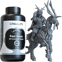 Resina para Impressora 3D Creality Padrão LCD, Cura UV de Resina Rápida, Alta Precisão 1 Kg Cinza