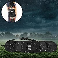 Vista 8 de Alomejor Mochila para monopatín, plegable, ajustable, bolsa de hombro para patineta, bolsa de transporte de longboard