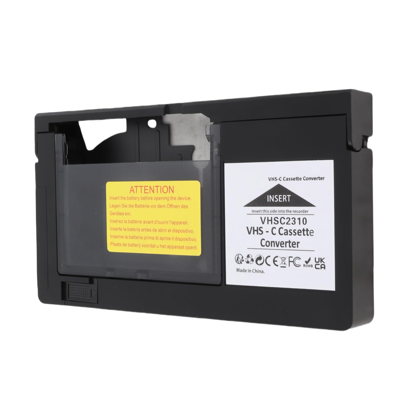 Adaptateur de Cassette, Support de Lecture de Lecture VHS Boîte de Convertisseur de Cassette SVHS CAMCRODERS Mini DV HI8 avec Mécanisme électrique pour S C et Bandes