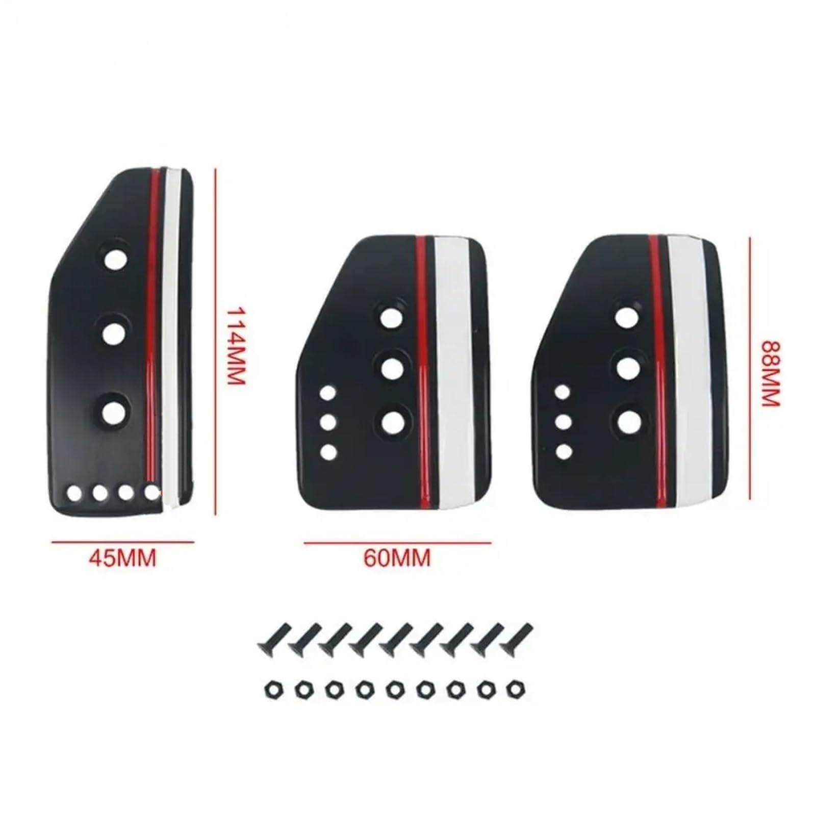 Cubierta pedal embrague Para Embrague Freno Pedal Acelerador Accesorios Decorativos Coche Transmisión Manual Aluminio Universal Juego Cubierta Pedal Coche Antideslizante