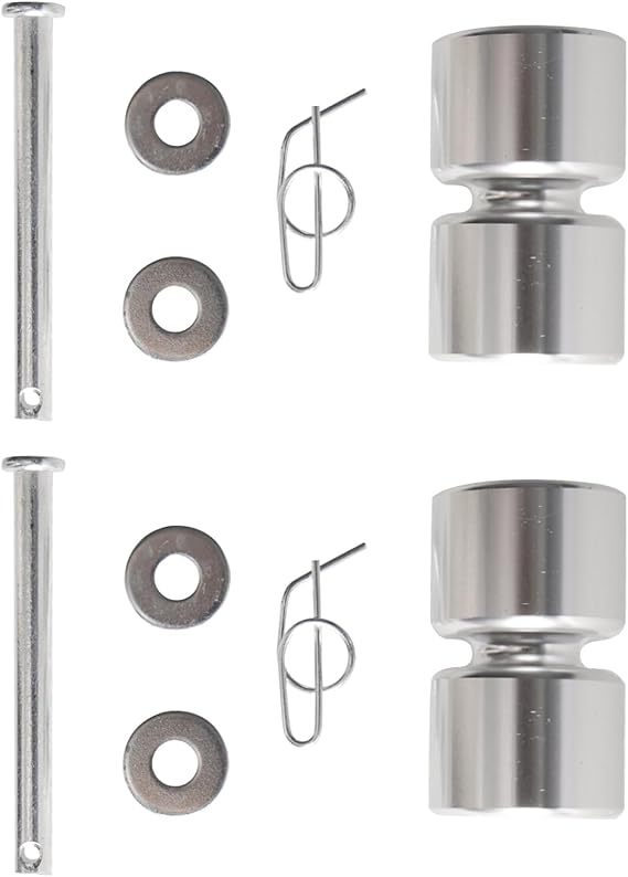 2Pcs Trailer Tailgate Lift Assist Rollers Replacement, luminum Alloy Rollers Pins Washers Rings for Gorilla-Lift Trailer Tailgate