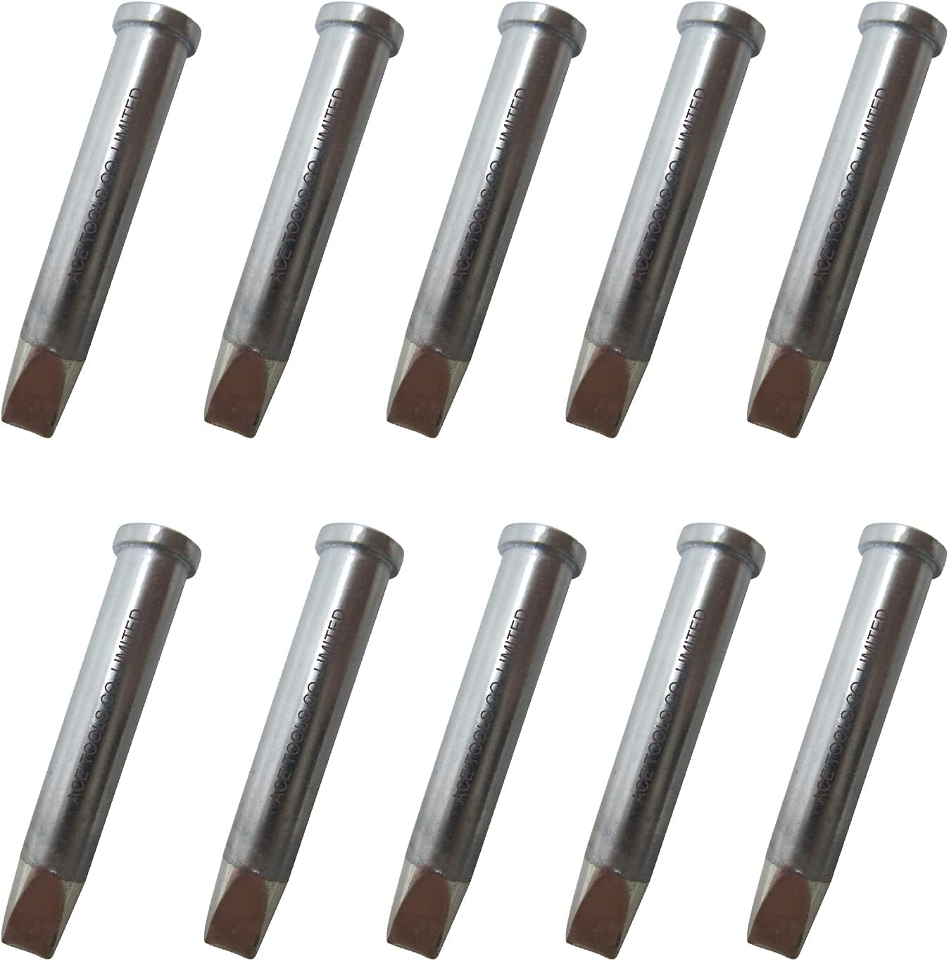 XTD Chisel Screwdriver 0.189" / 4.8mm for WX1010 WX2020 WT1010H WD1000HPT WXP120 WP120 WP120IG WXMP120 ACE Brand Solder Iron Tip (10)