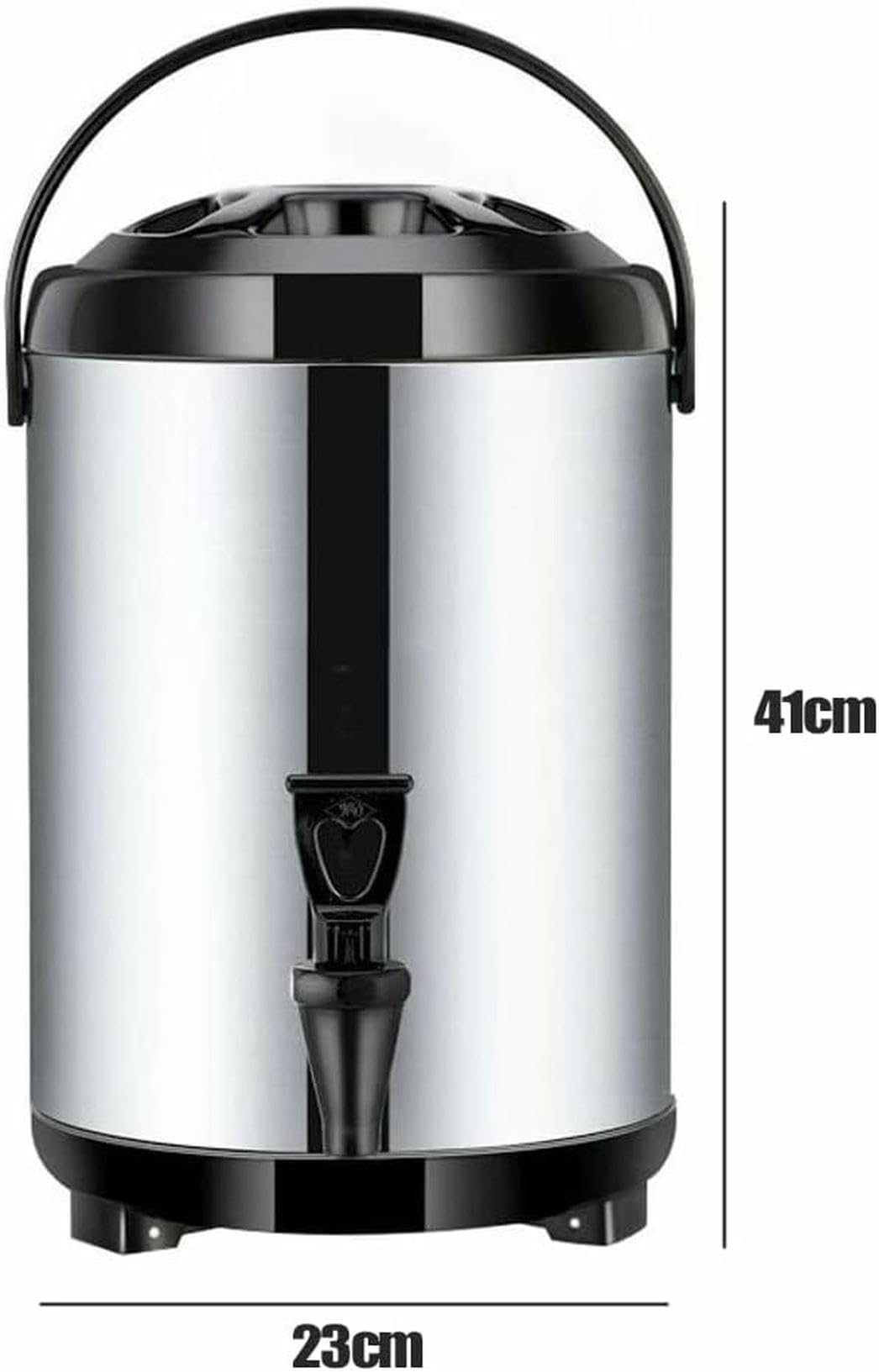 Cubo de té con Leche isotérmico Comercial de Acero Inoxidable, Barril isotérmico para cafeterías, para Que los Clientes beban.