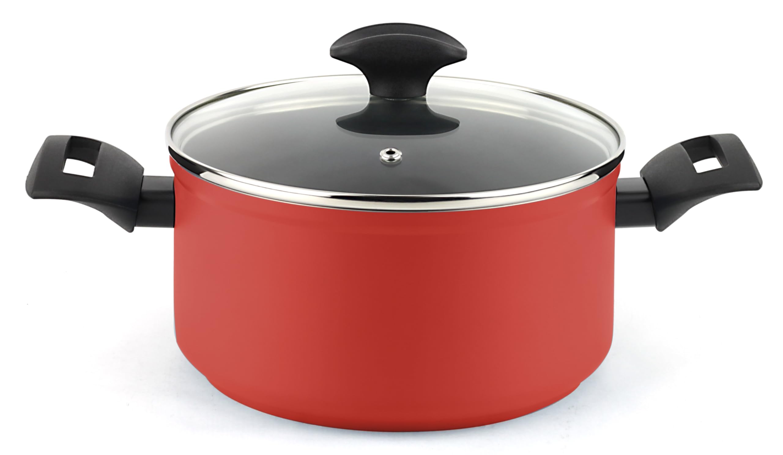 Cacerola fácil uso Fagor Maxima 24cm roja que evita comida pegada en todas las cocinas