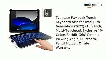typecase Touch Keyboard for New iPad A16 2025 (11 Inch) & iPad