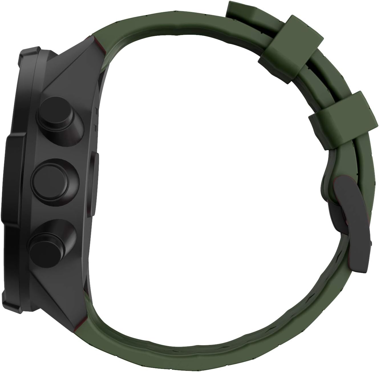 WIIKAI Replacement for SUUNTO 9 Baro/SUUNTO 9 Strap Bands,Silicone Watch Band Compatible for SUUNTO 9 Baro/SUUNTO 9 (ArmyGreen) - Image 4