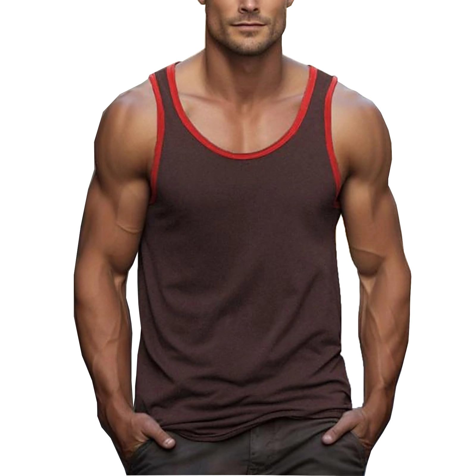 NUSGEAR Camisetas de Tirantes Hombre Verano Camiseta sin Mangas Casual Deportivas Jogging Gym Original Moda Algodón Ligero Transpirable Chandal Fitness Tank Top Chaleco T-Shirt básica tee 2024