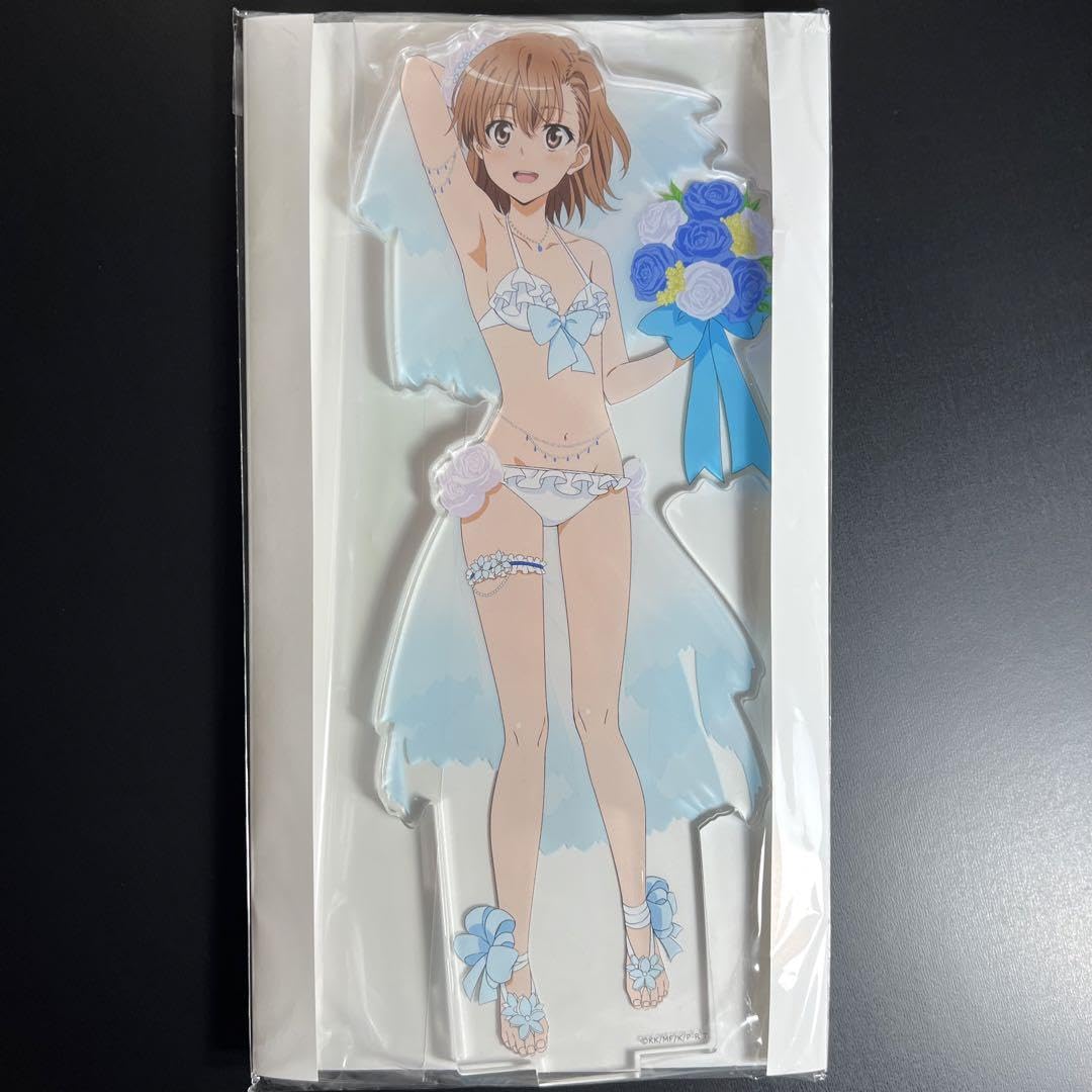 Amazon.co.jp: 御坂美琴 特典アクリルスタンド ウエディング水着